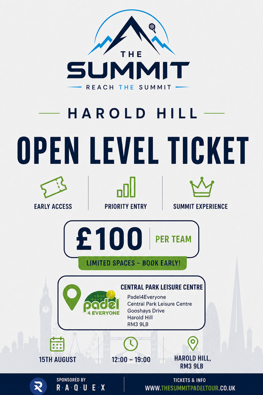 Summit Padel Tour – London Summit E-Ticket